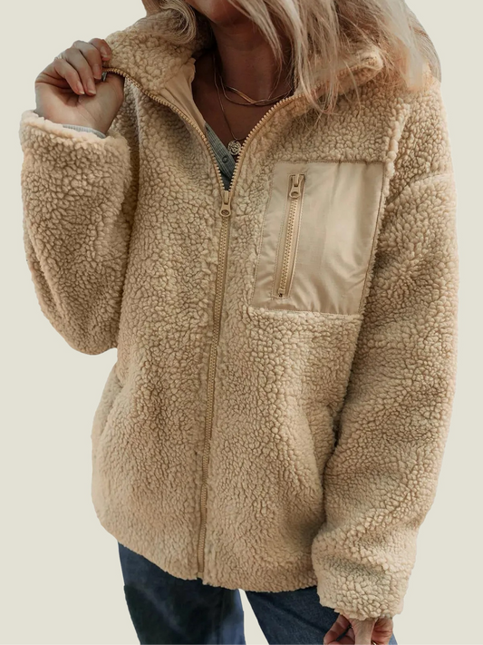 Sabine Teddy Fleece Zip Jacket