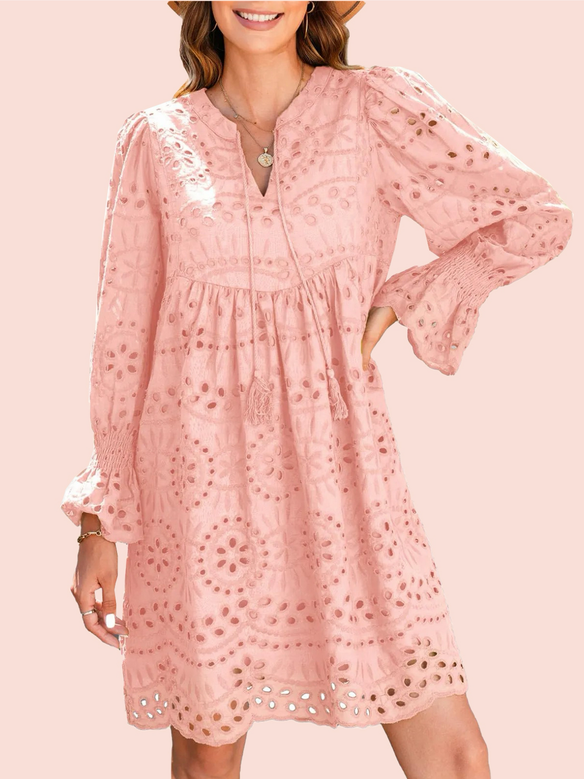 Mireille Eyelet Lace Dress