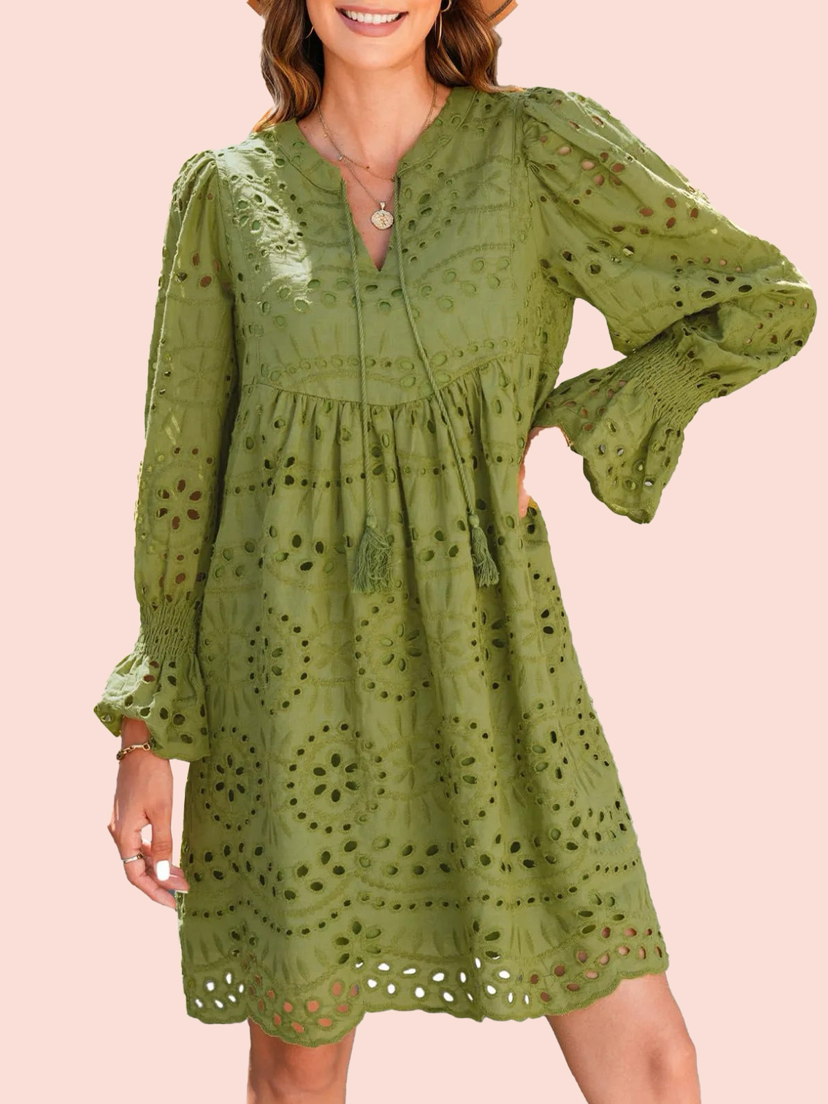 Mireille Eyelet Lace Dress