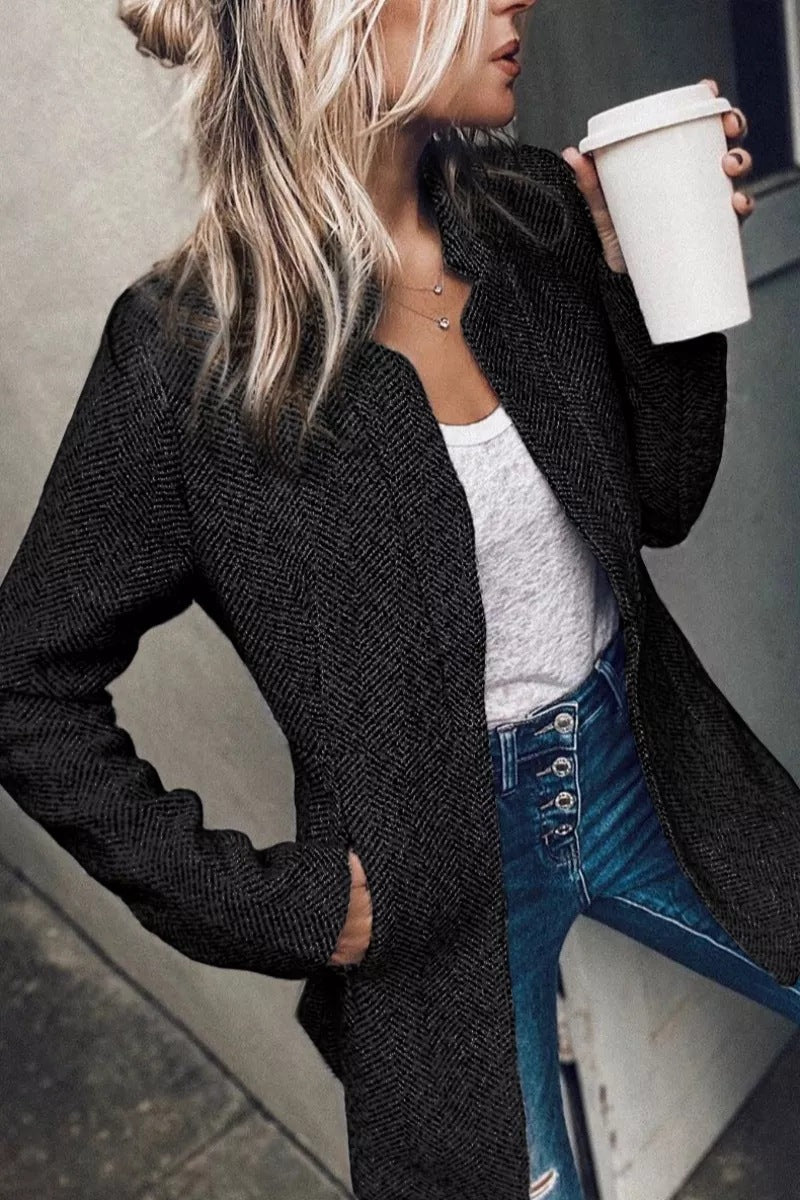 Vivienne Open-Front Blazer Coat