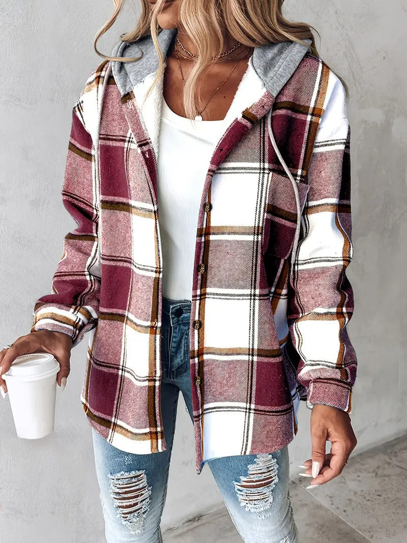 Eloise Fleece-Lined Hooded Shacket