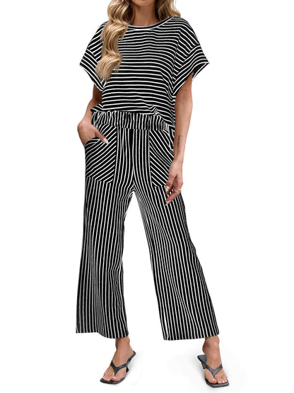 Madeleine Batwing Tee & Wide-Leg Set