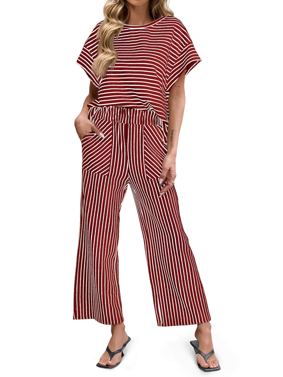 Madeleine Batwing Tee & Wide-Leg Set