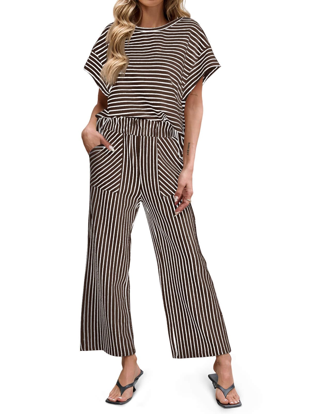 Madeleine Batwing Tee & Wide-Leg Set