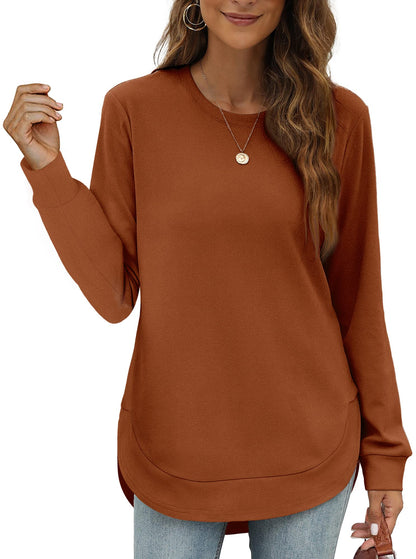 Maud High-Low Curved Hem Tee