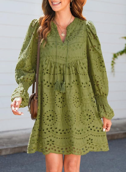 Mireille Eyelet Lace Dress