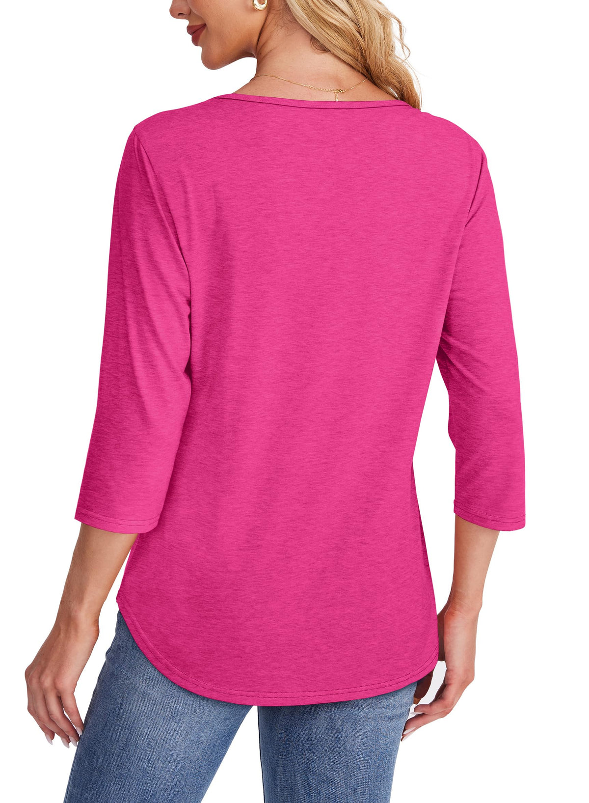 Perrine Pleated Front Scoop-Neck Tee