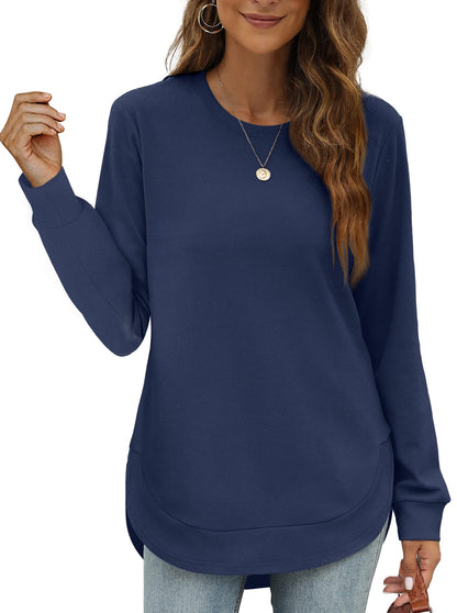Maud High-Low Curved Hem Tee