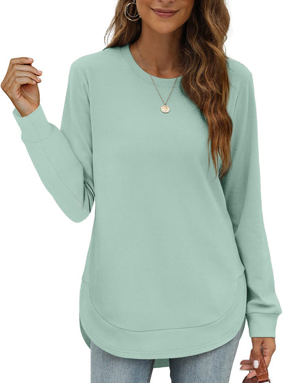 Maud High-Low Curved Hem Tee