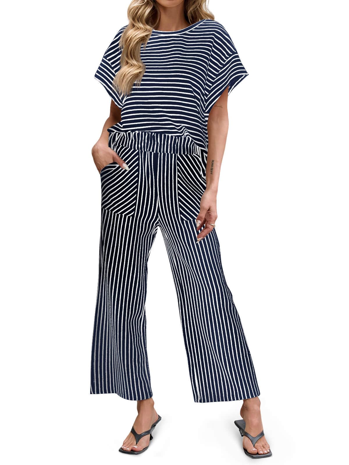 Madeleine Batwing Tee & Wide-Leg Set