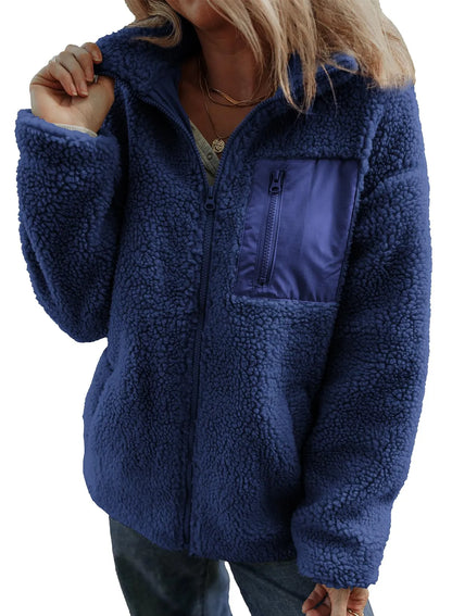 Sabine Teddy Fleece Zip Jacket