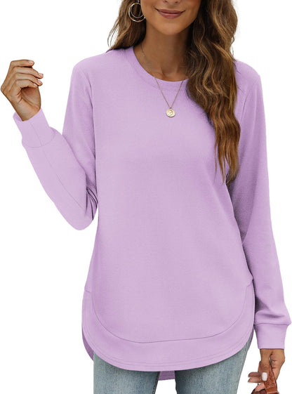 Maud High-Low Curved Hem Tee