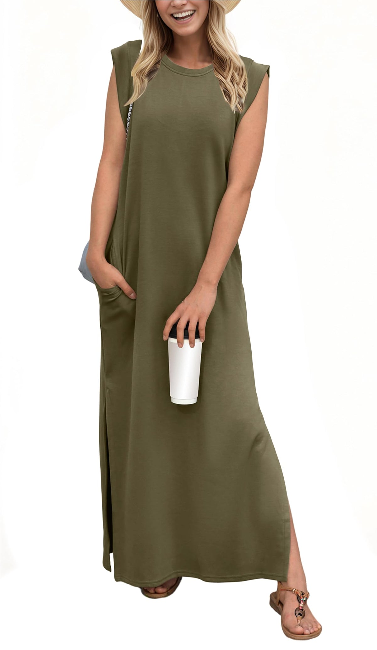 Cove Wrinkle-Free Split Maxi Dress