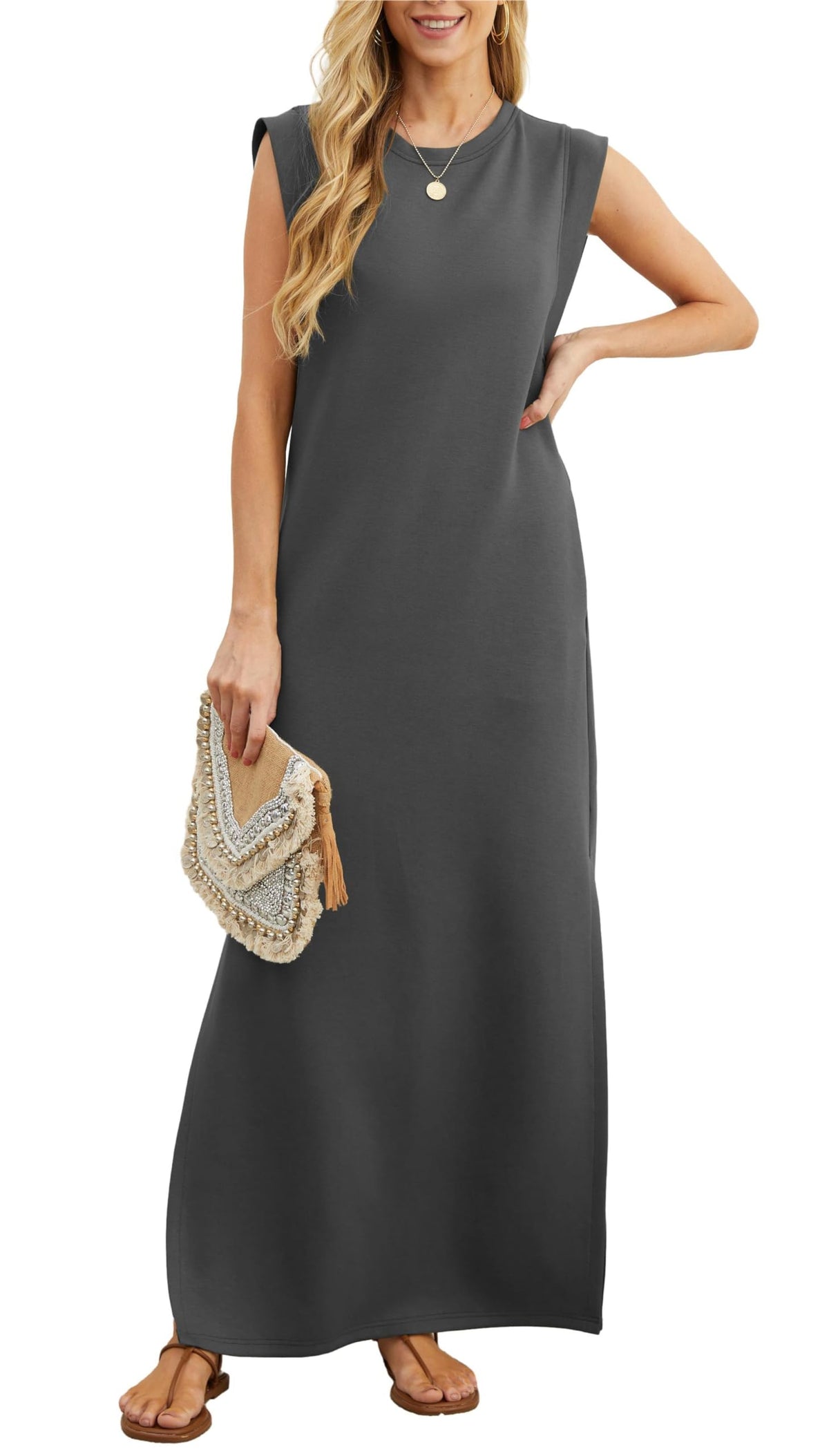Cove Wrinkle-Free Split Maxi Dress