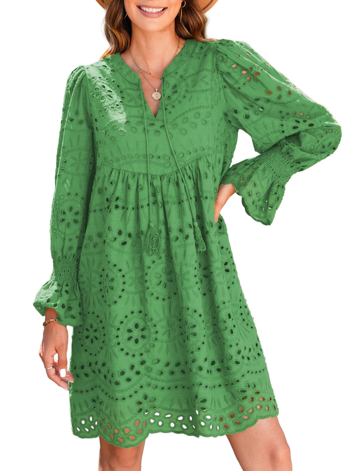 Mireille Eyelet Lace Dress