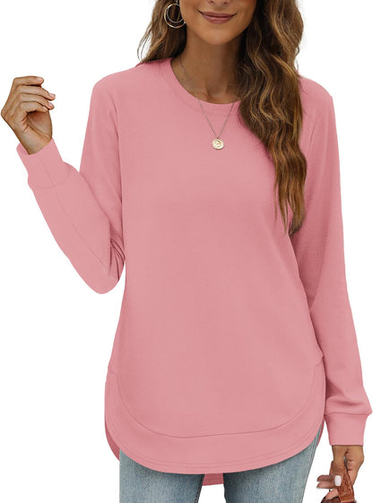 Maud High-Low Curved Hem Tee