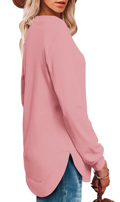Maud High-Low Curved Hem Tee