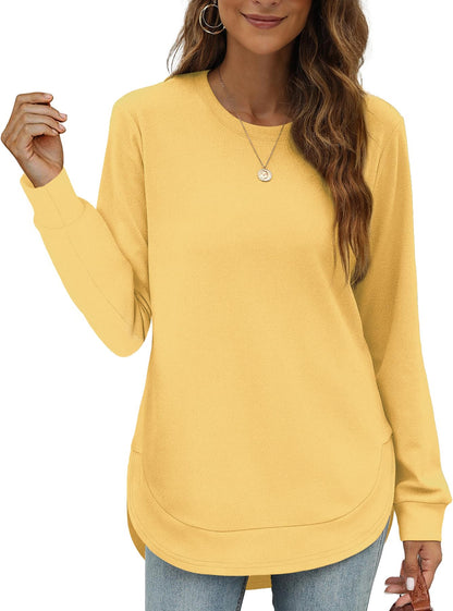 Maud High-Low Curved Hem Tee