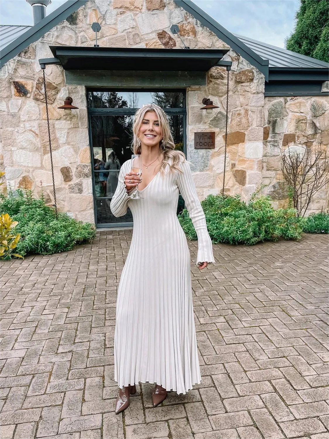 Lena Knit Midi Dress