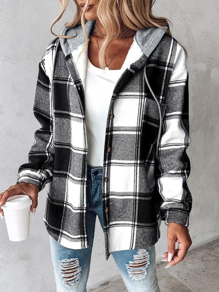Eloise Fleece-Lined Hooded Shacket