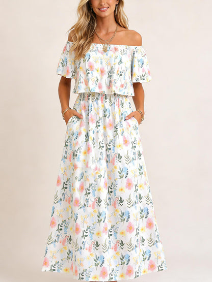 Sienna Off-Shoulder Floral Maxi Dress