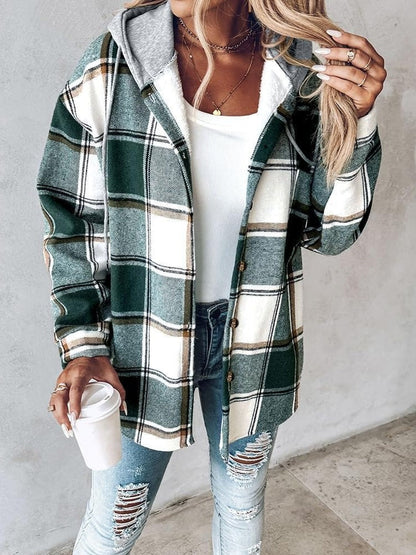 Eloise Fleece-Lined Hooded Shacket
