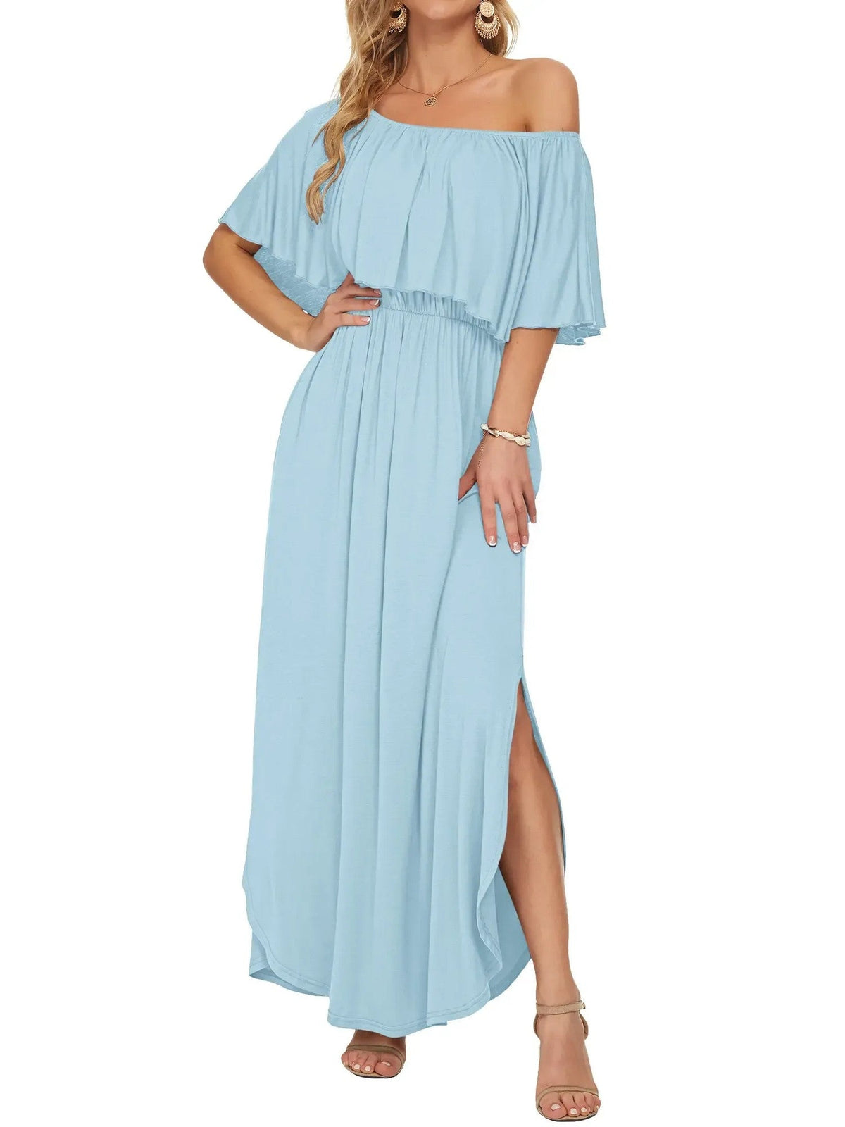 Sienna Off-Shoulder Floral Maxi Dress