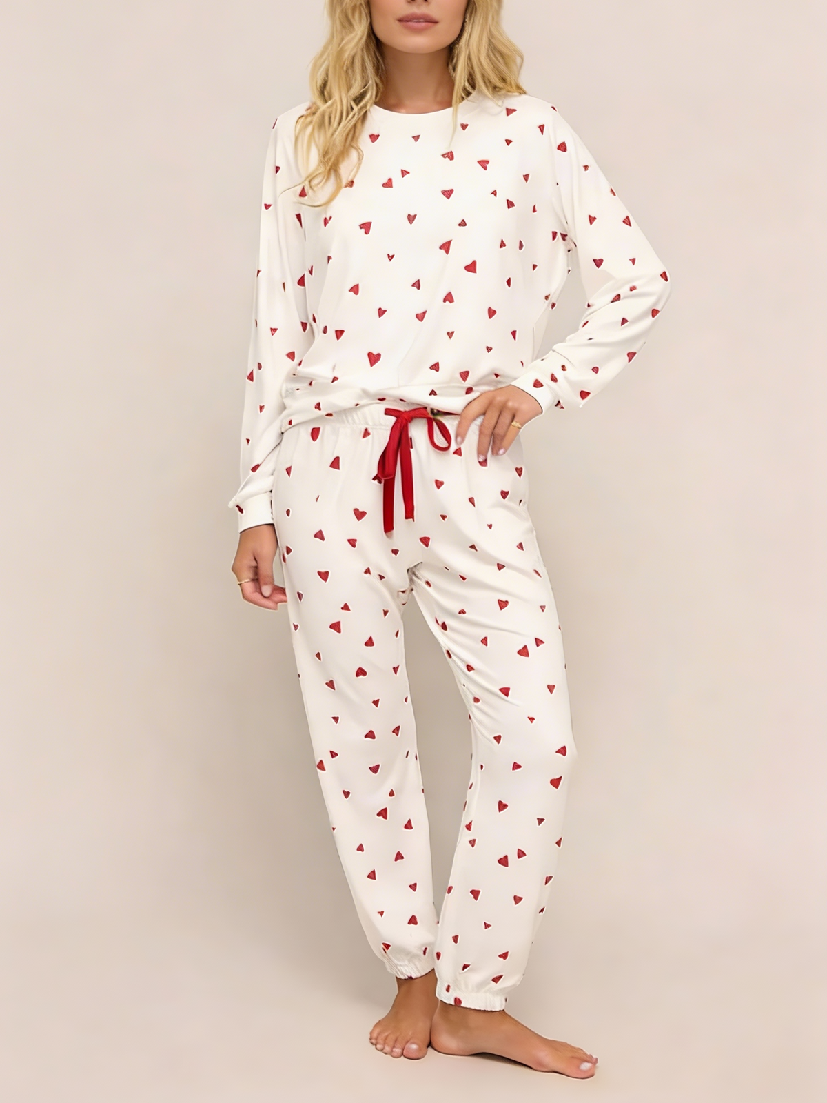 Renee Heart Print Lounge Set