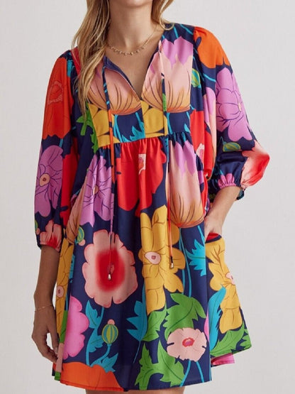 Elise Floral Babydoll Dress