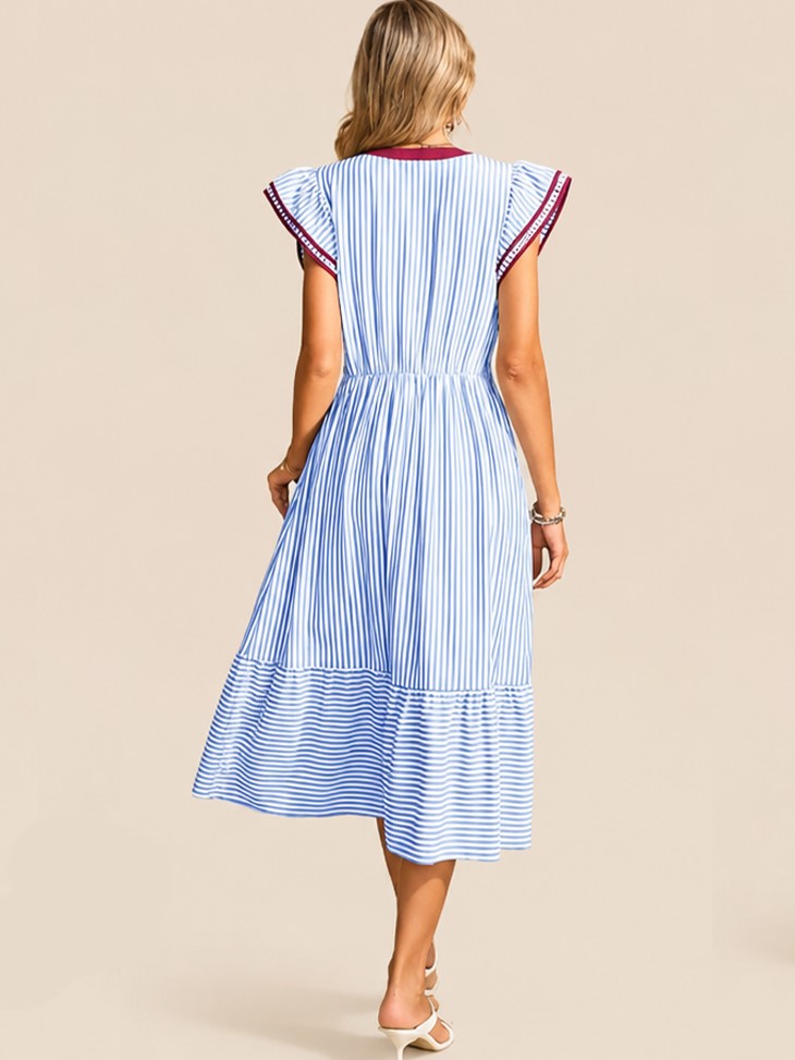 Thea Striped Dress with Pockets