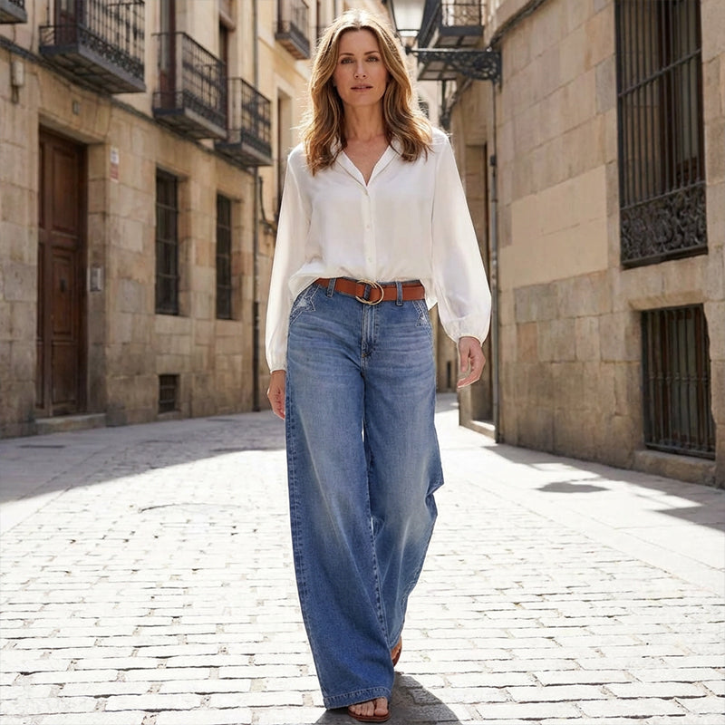 Josephine Wide-Leg Vintage Jeans