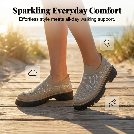 Genevieve Crystal Slip-On Loafers