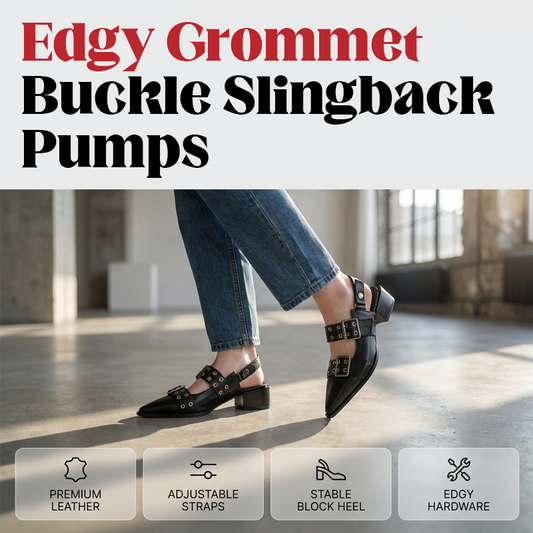 Roux Grommet Slingback Pumps