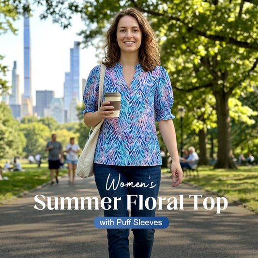 Paloma Floral Puff-Sleeve Shirt