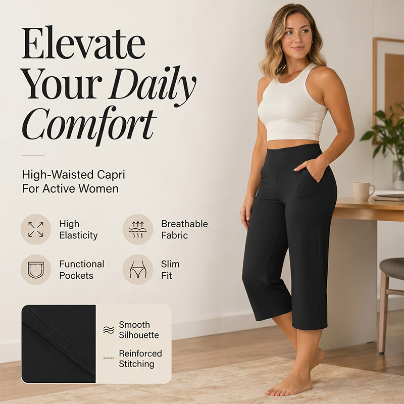 Celine High-Waist Cropped Trousers
