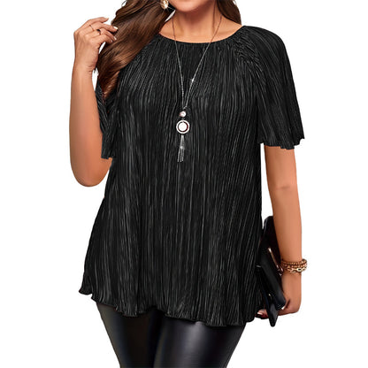 Esme Pleated Stretch Blouse