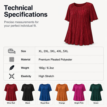Esme Pleated Stretch Blouse