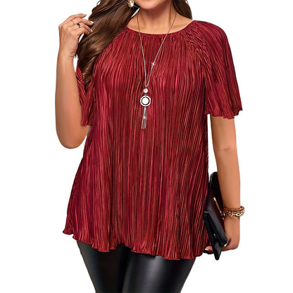 Esme Pleated Stretch Blouse