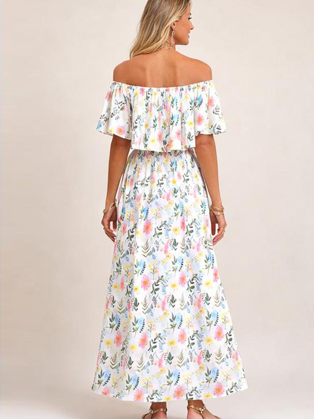 Sienna Off-Shoulder Floral Maxi Dress